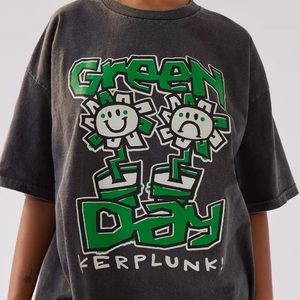 Green Day Oversized T shirt Dress